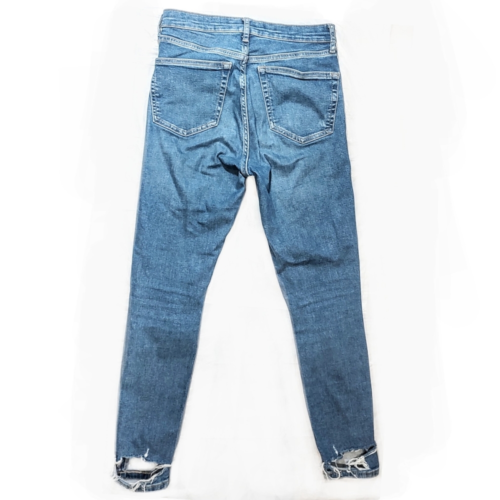 TopShop Jamie Distressed Ripped Jeans - Picture 3 of 3